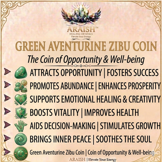 Green Aventurine Zibu Coin – Ultimate Prosperity & Luck.