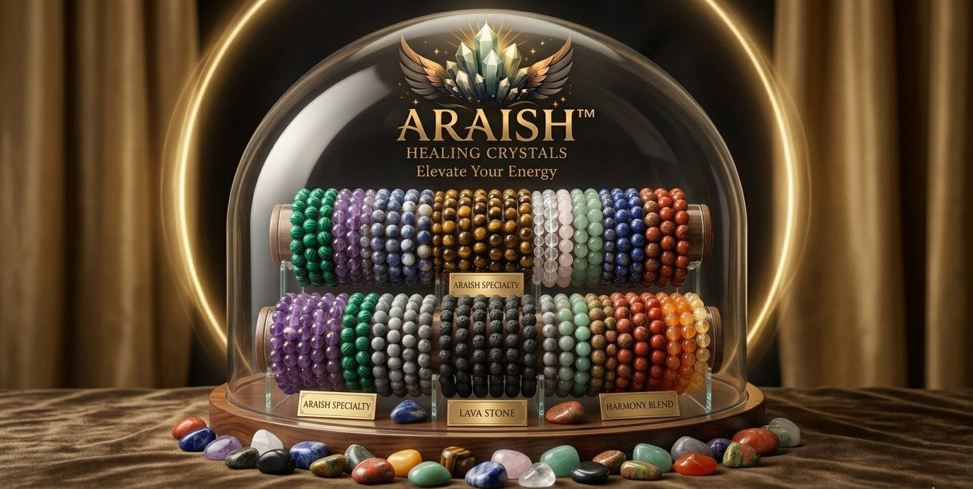 ARAISH™ Crystal Bracelets: Wearable Wellness.