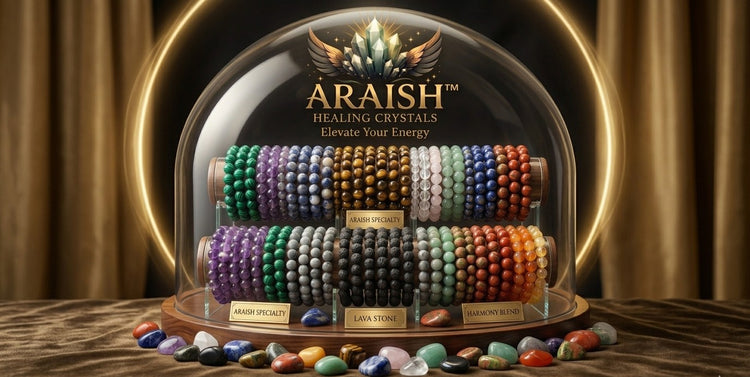 ARAISH™ Crystal Bracelets: Wearable Wellness.