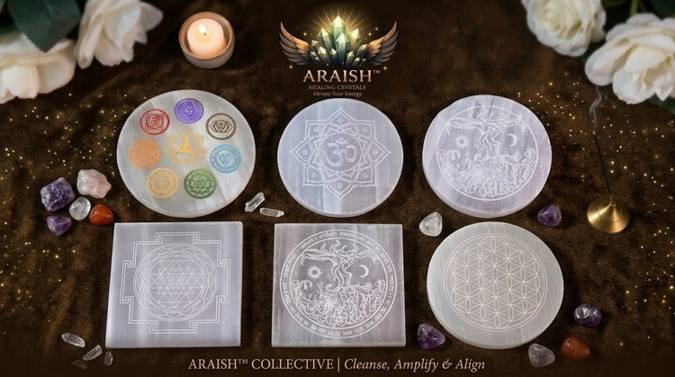 Selanite Charging Plates {With Certificate}