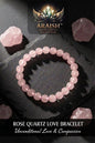 Rose Quartz  Love Bracelet