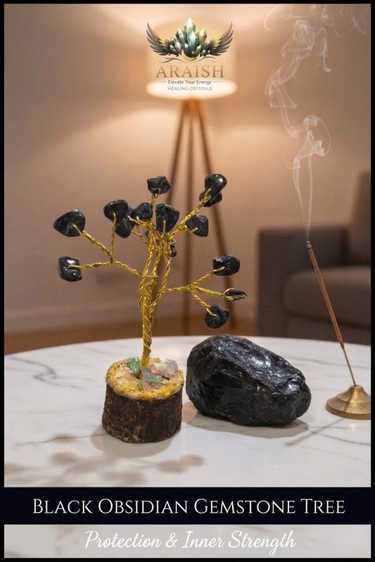 Black Obsedian Mini Gemstone Tree