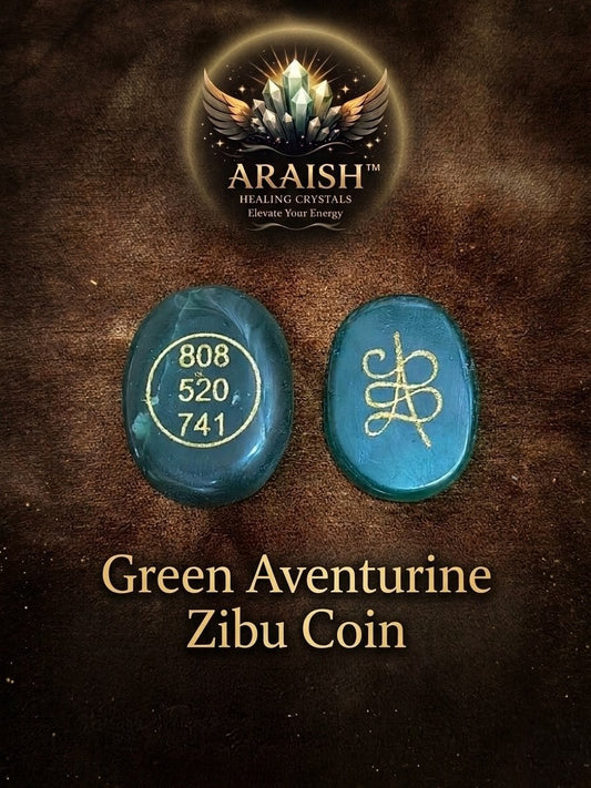 Green Aventurine Zibu Coin – Ultimate Prosperity & Luck.