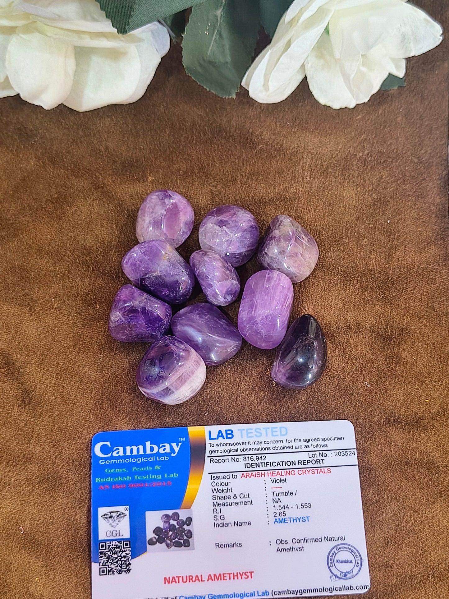 THE STRATEGIST | Premium Amethyst Tumbled Stones