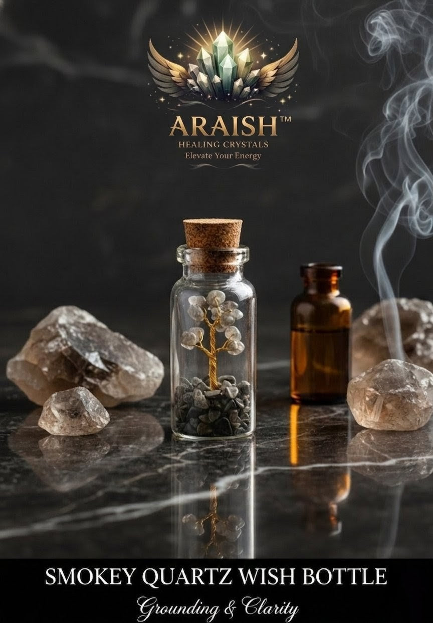 Smokey Quartz Wish Bottle: Grounding & Clarity