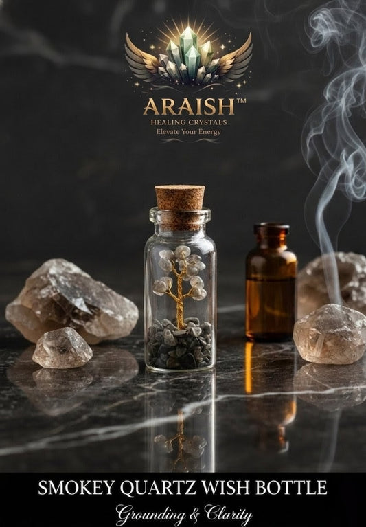 Smokey Quartz Wish Bottle: Grounding & Clarity