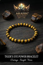 Tiger Eye Bracelet - Own Your Jungle.{With Certificate}