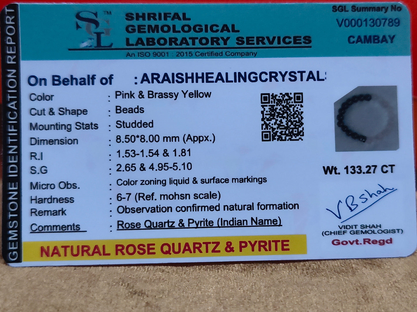 Love & Prosperity Bracelet: Harmonizing Heart and Ambition {With Certificate}