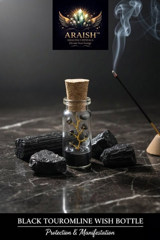 Black Tourmaline Wish Bottle: Protection & Manifestation