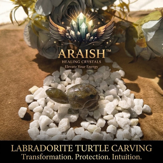 Original Labradorite Turtle Carving