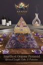 Amethyst Orgone Pyramid: Spiritual Insight, Calm, & Protection{With Certificate}