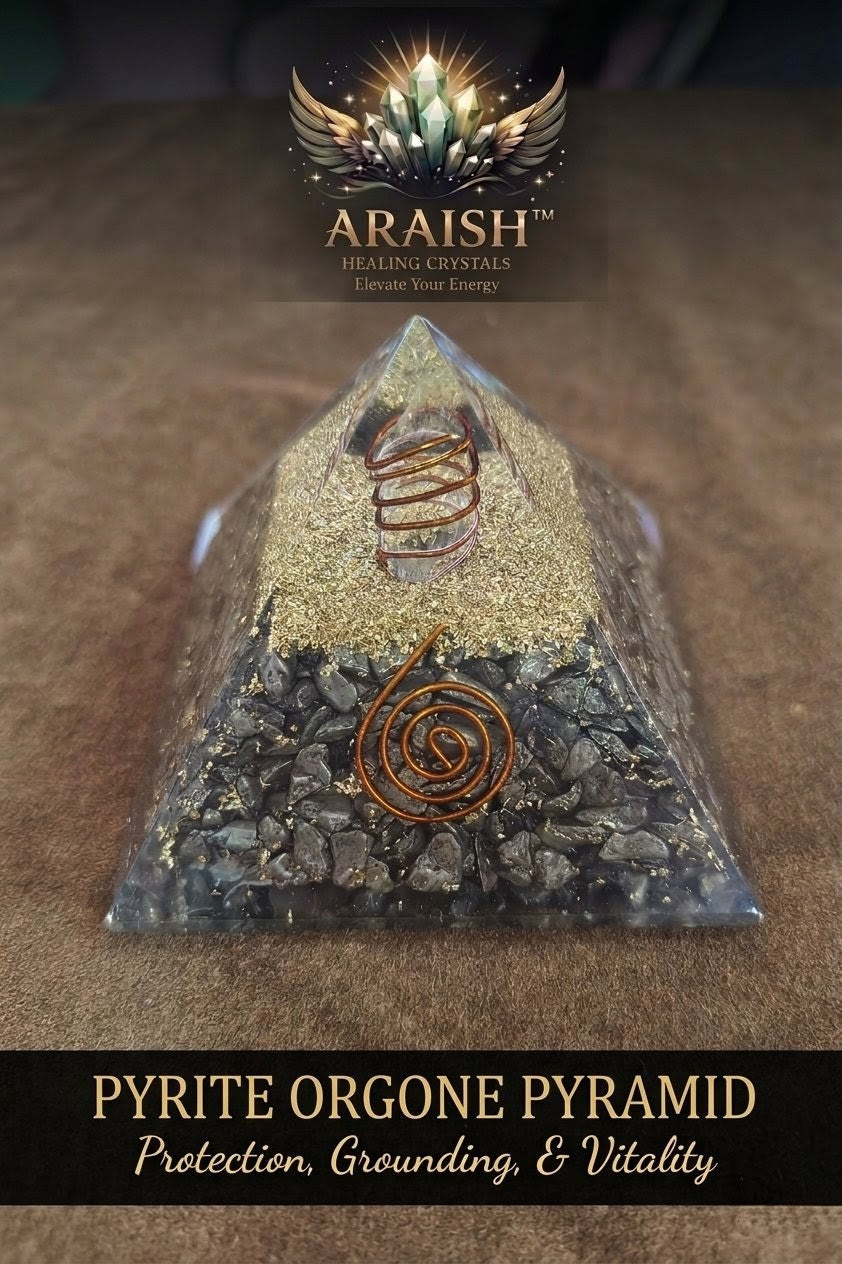 Pyrite Orgone Pyramid: Prosperity, Protection, & Power {With Certificate}