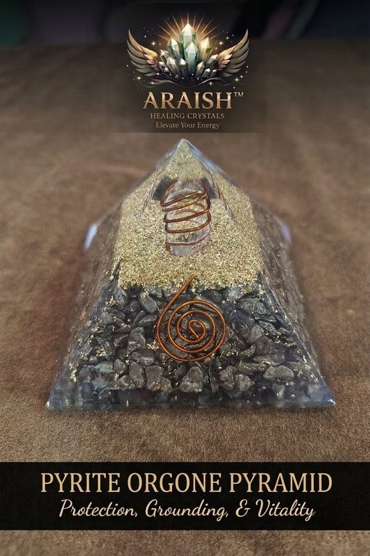 Pyrite Orgone Pyramid: Prosperity, Protection, & Power {With Certificate}