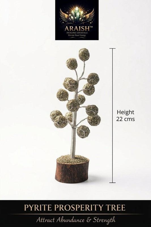 Pyrite Prosperity Tree - Manifest Wealth & Inner Strength (15 Beads finished)