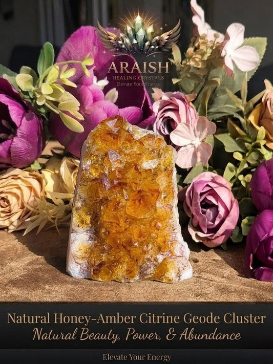 Original Natural Citrine Geode