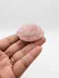 Rose Quartz Hand-Carved Eternal Rose (Apx 86 grams)