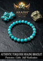 Authentic Turquoise Healing Bracelet - Firoza  {With Certificate}