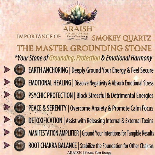 Smokey Quartz Wish Bottle: Grounding & Clarity
