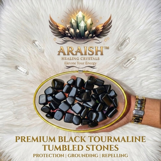 THE GUARDIAN | Premium Black Tourmaline Tumbled Stones