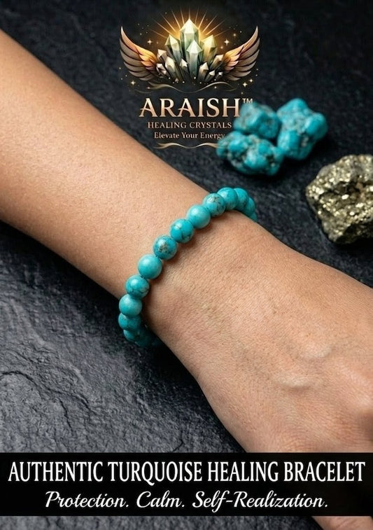 Authentic Turquoise Healing Bracelet - Firoza  {With Certificate}